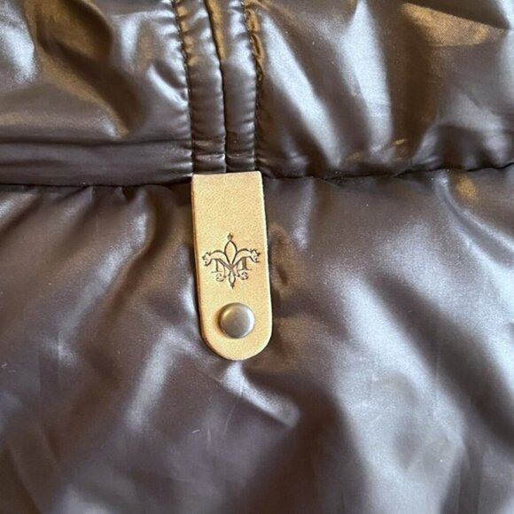 Mackage Peaches Double Zip Fur Hood Parka SM Black Nylon Cableknit Collar - Picture 13 of 16